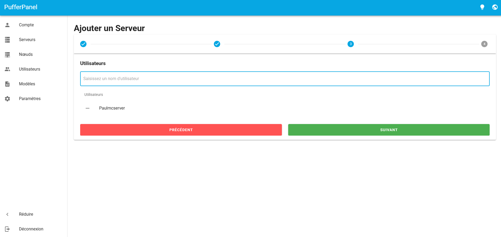 Administrateur du serveur